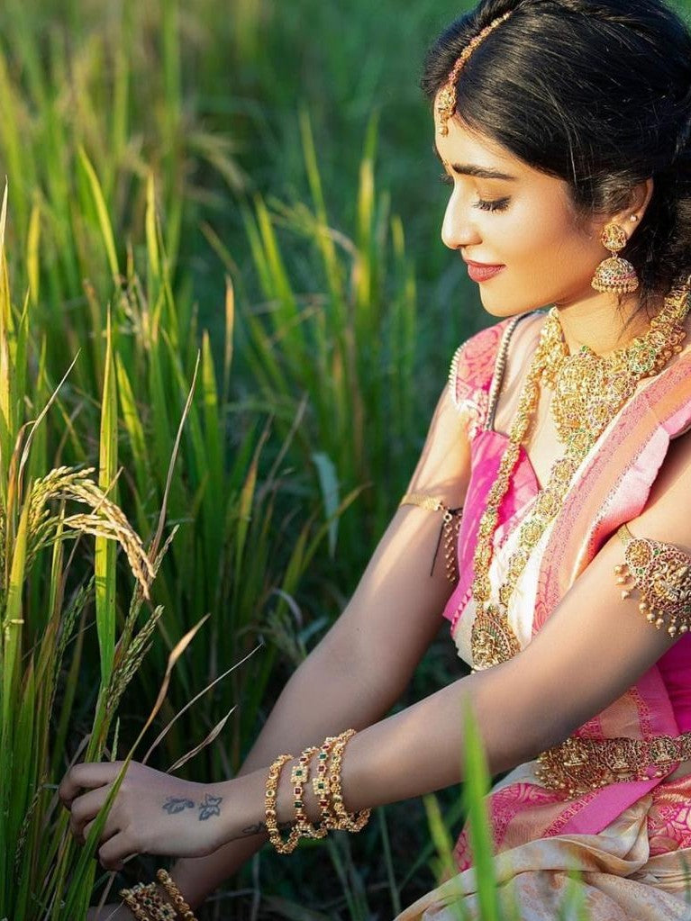 Semi Silk Kanjeevaram Elegant Design Saree
