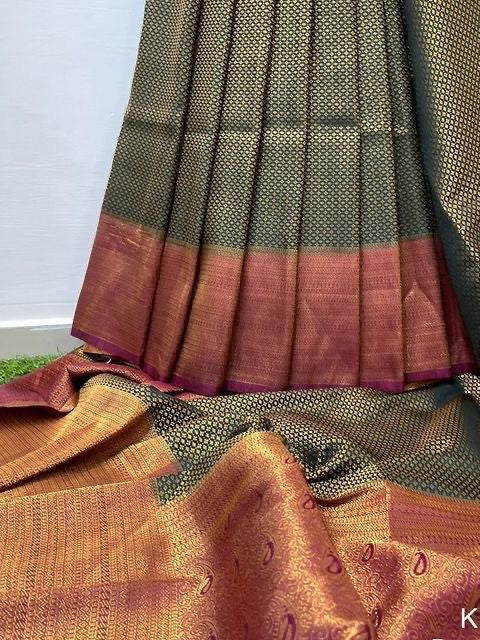 Semi Silk Kanjeevaram Elegant Design Saree