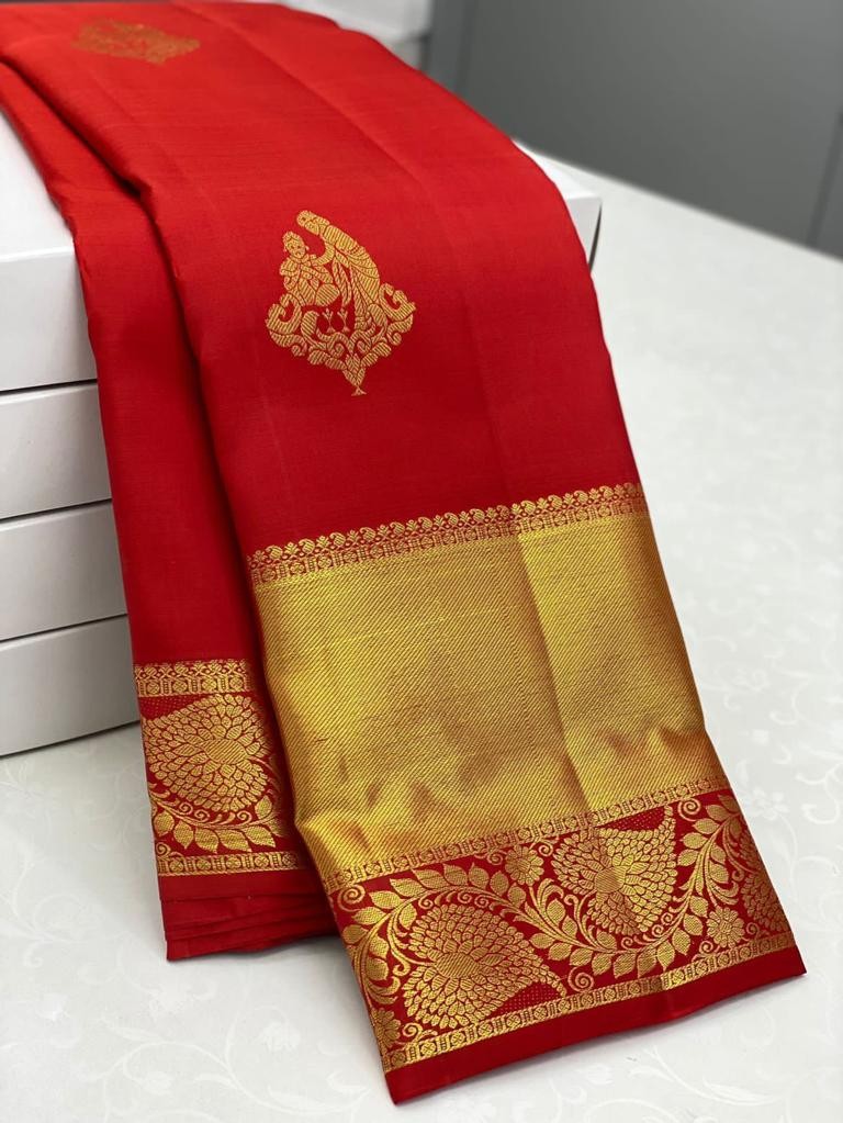 Semi Silk Kanjeevaram Elegant Design Saree