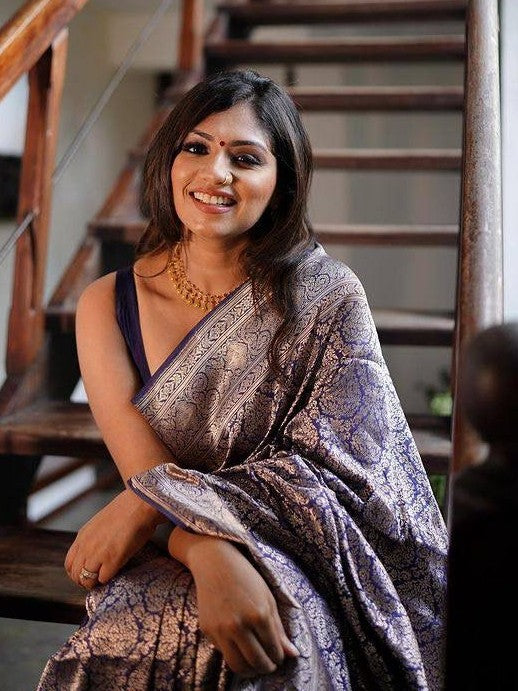 Semi Silk Kanjeevaram Elegant Design Saree