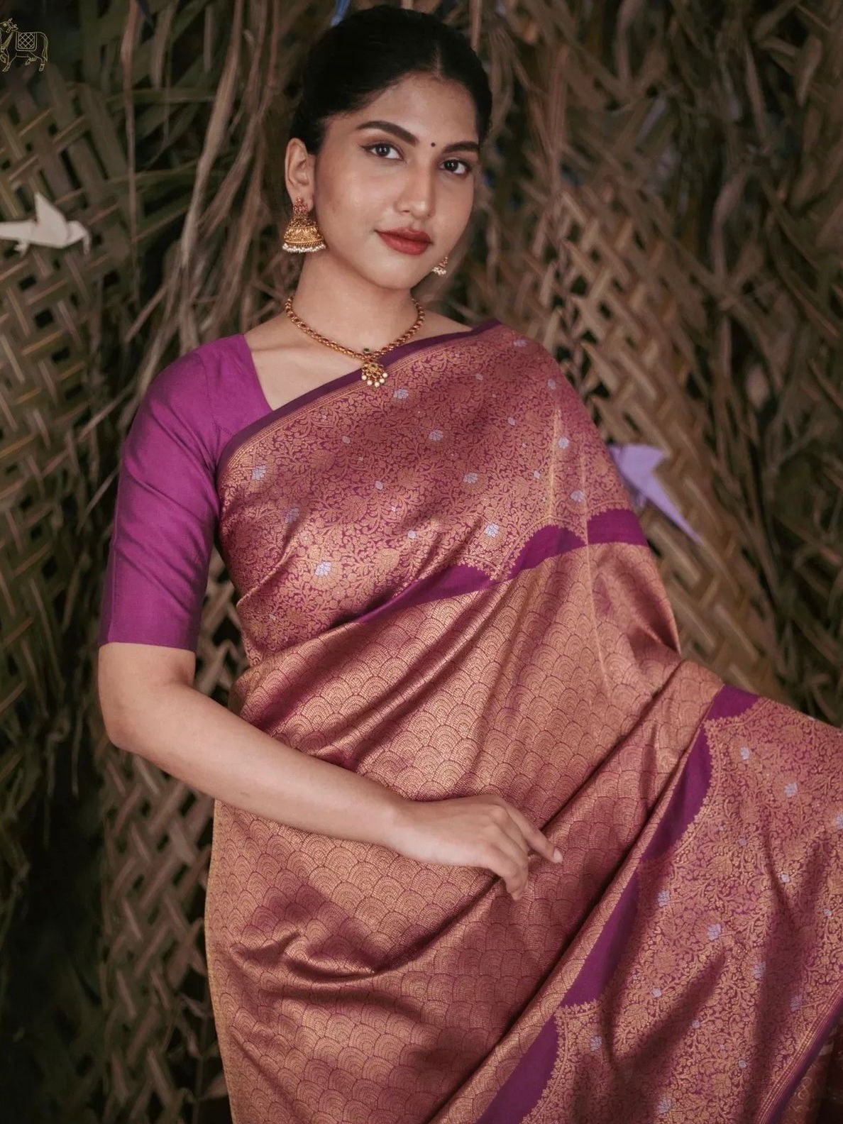 Semi Silk Kanjeevaram Elegant Design Saree