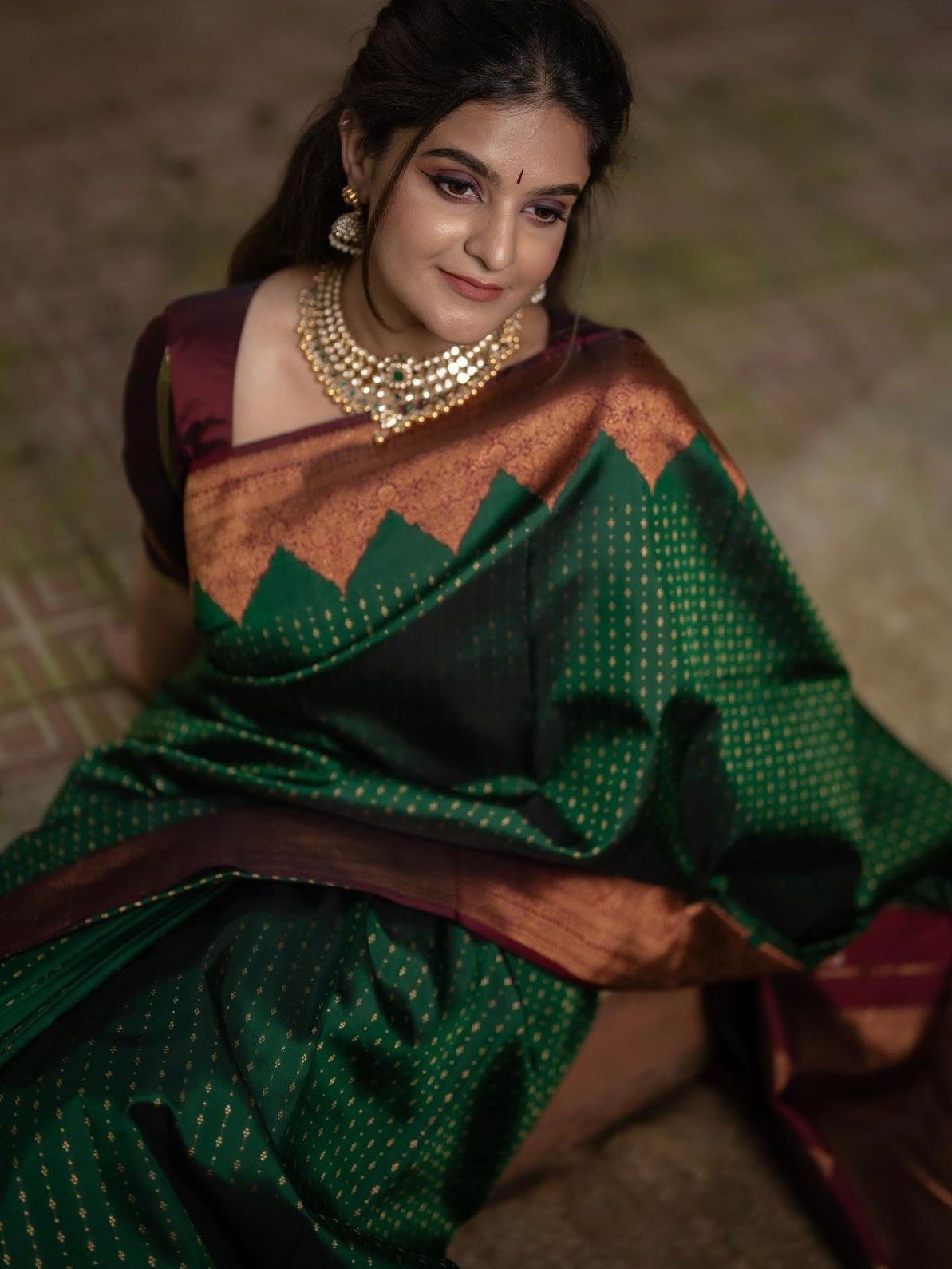 Semi Silk Kanjeevaram Elegant Design Saree