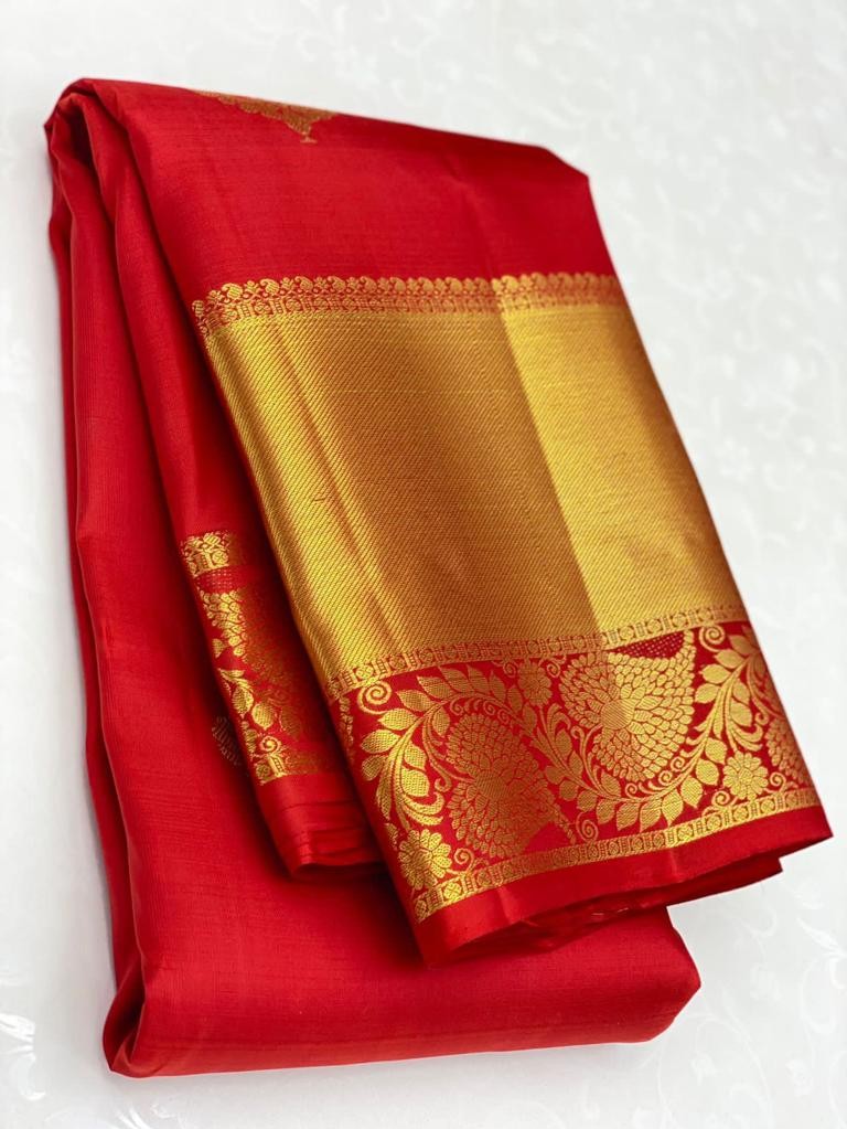 Semi Silk Kanjeevaram Elegant Design Saree