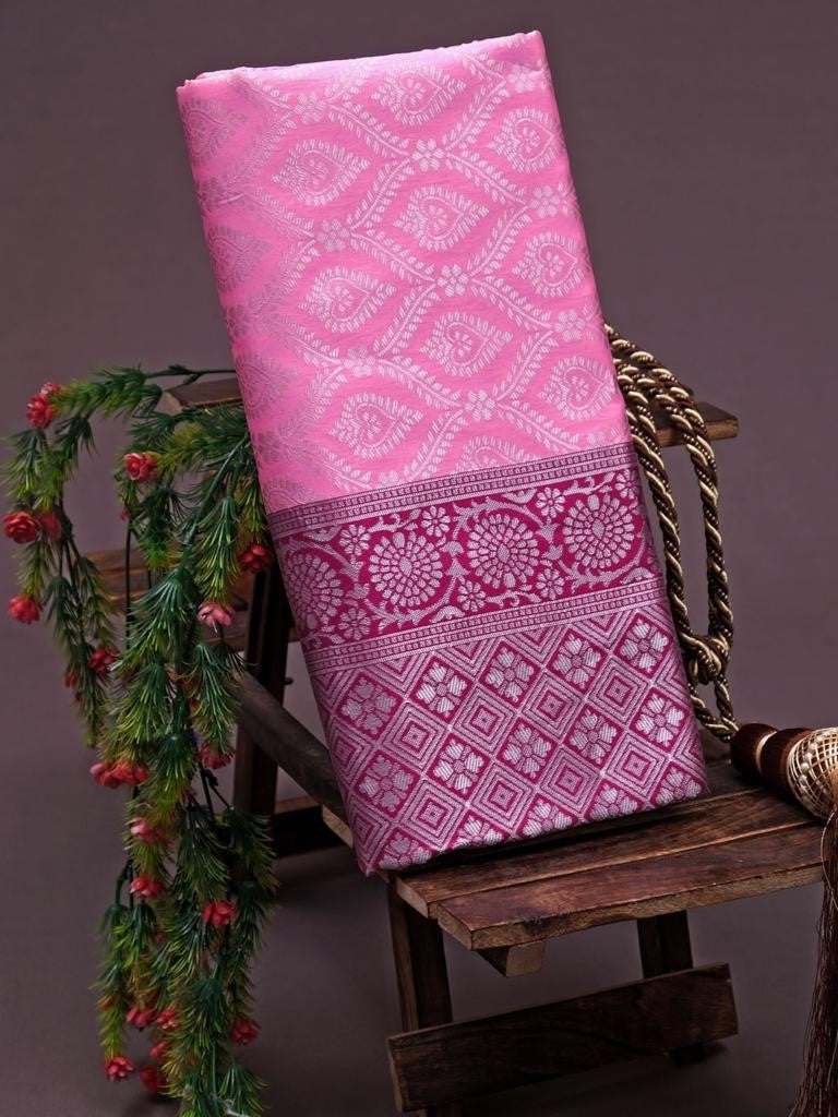 Semi Silk Kanjeevaram Elegant Design Saree