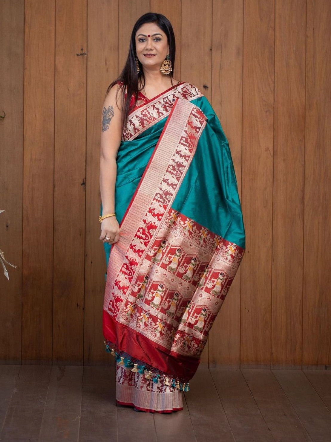 Semi Silk Kanjeevaram Elegant Design Saree