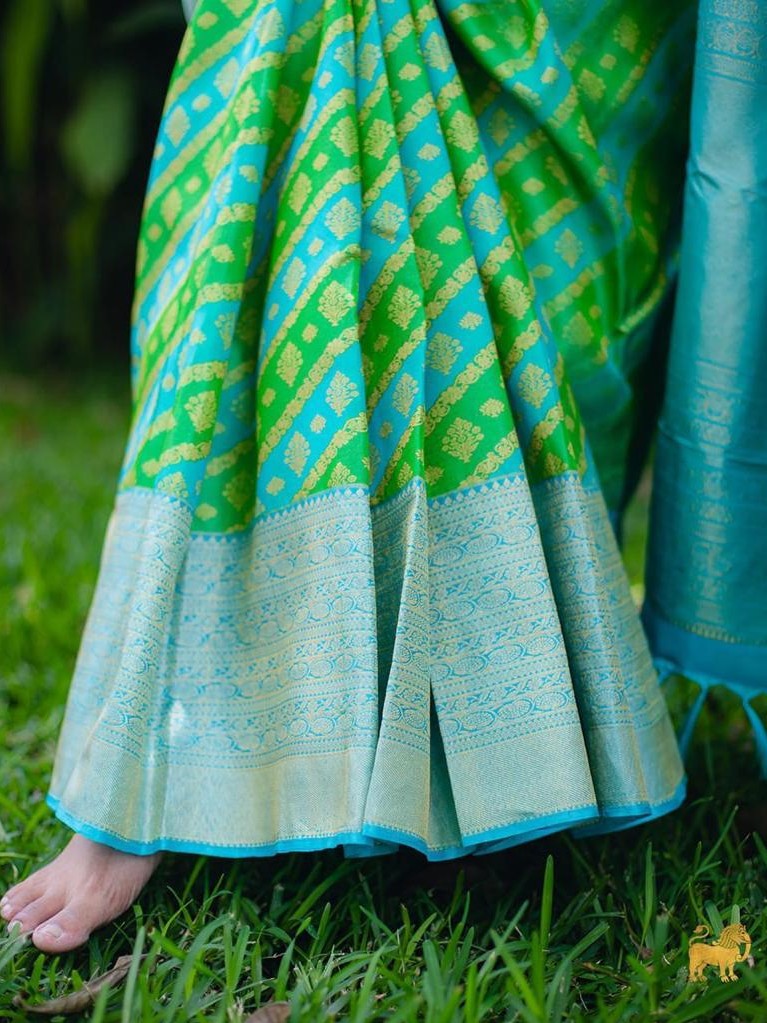 Semi Silk Kanjeevaram Elegant Design Saree