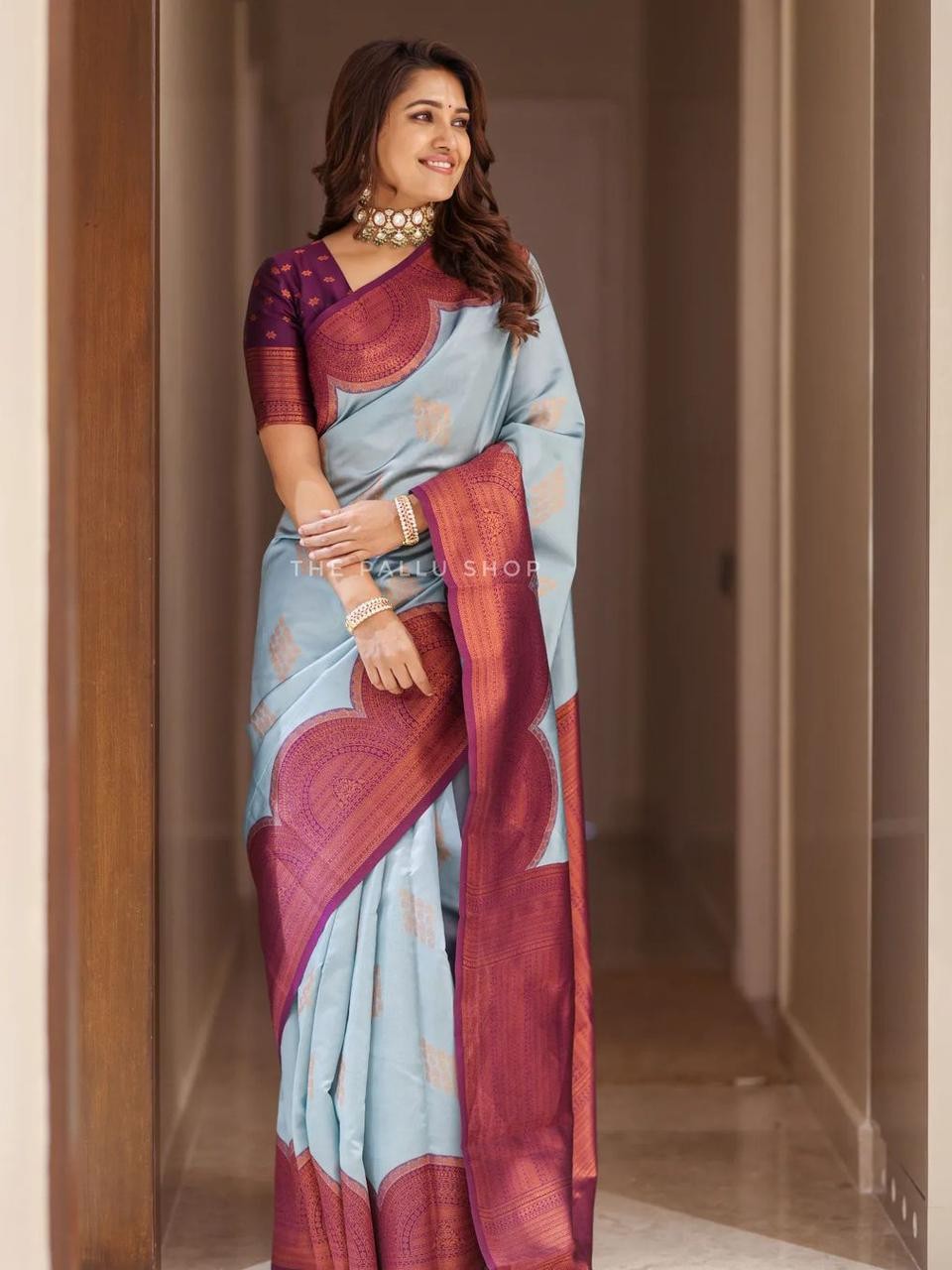 Semi Silk Kanjeevaram Elegant Sesign Saree
