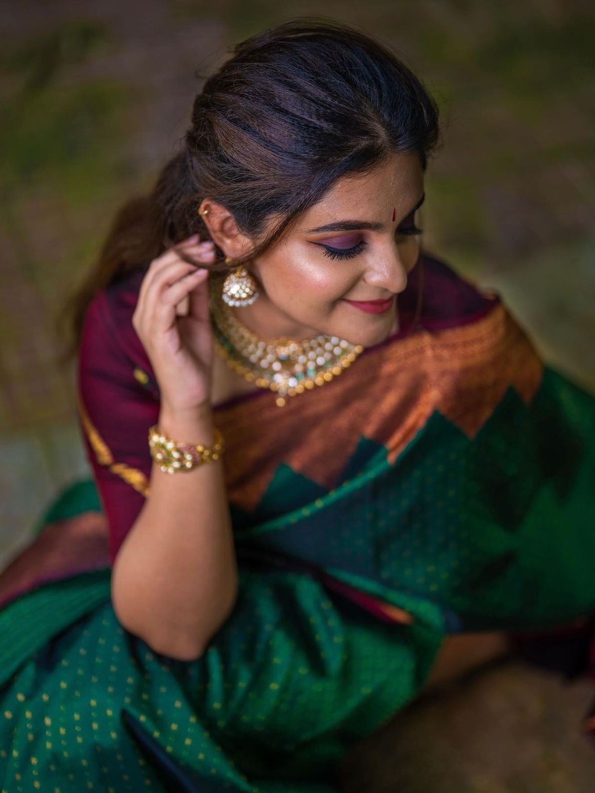 Semi Silk Kanjeevaram Elegant Design Saree
