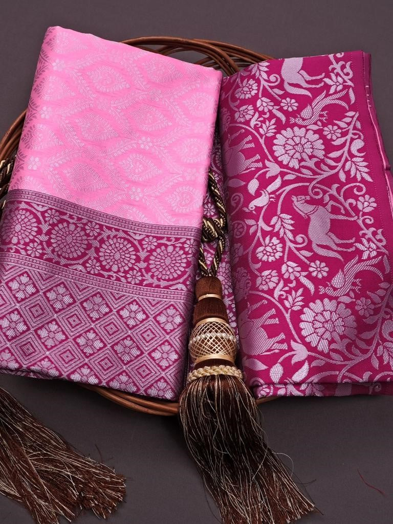 Semi Silk Kanjeevaram Elegant Design Saree