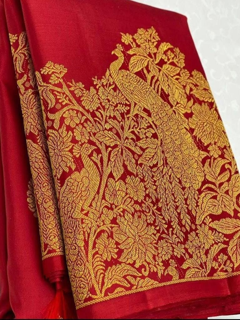 Semi Silk Kanjeevaram Elegant Design Saree