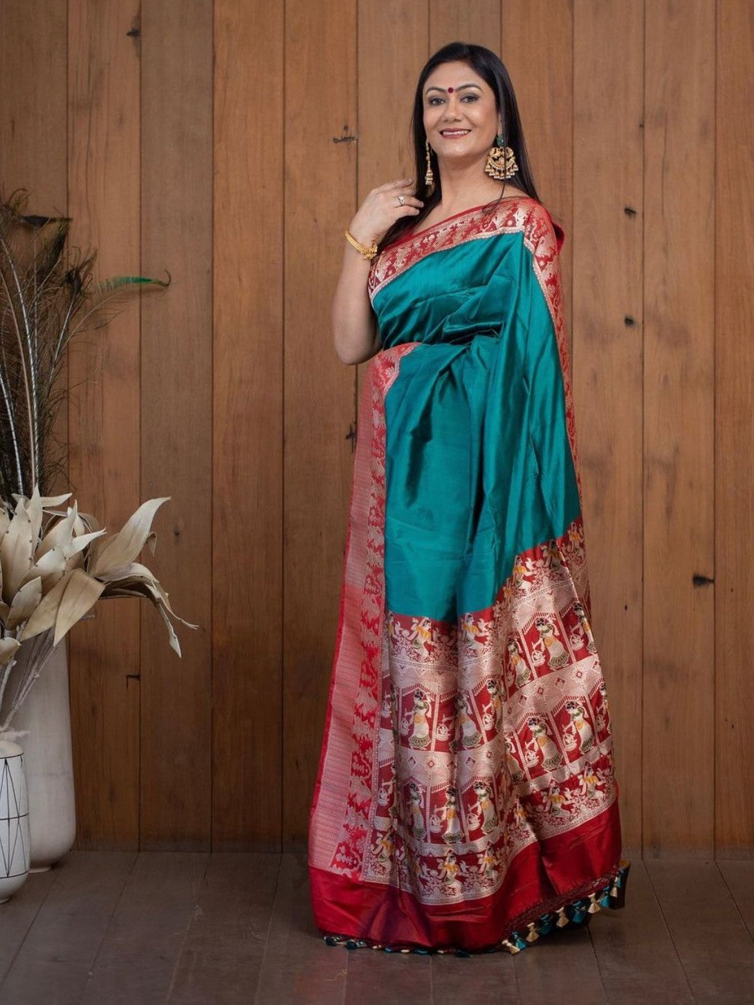 Semi Silk Kanjeevaram Elegant Design Saree