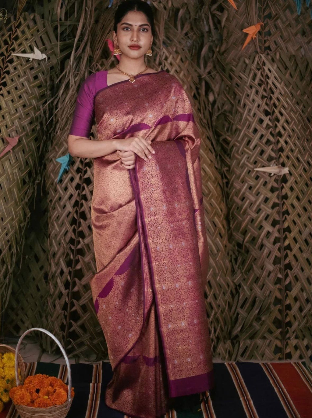 Art Silk Kanjeevaram Elegant Design Saree