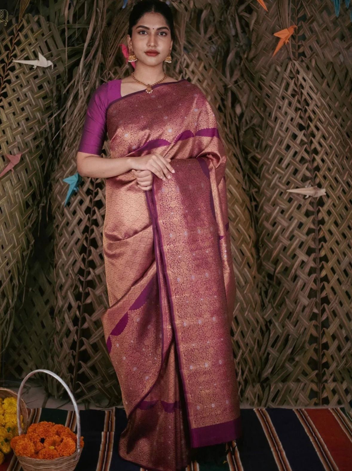 Semi Silk Kanjeevaram Elegant Design Saree