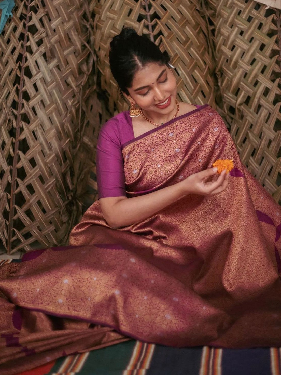 Semi Silk Kanjeevaram Elegant Design Saree