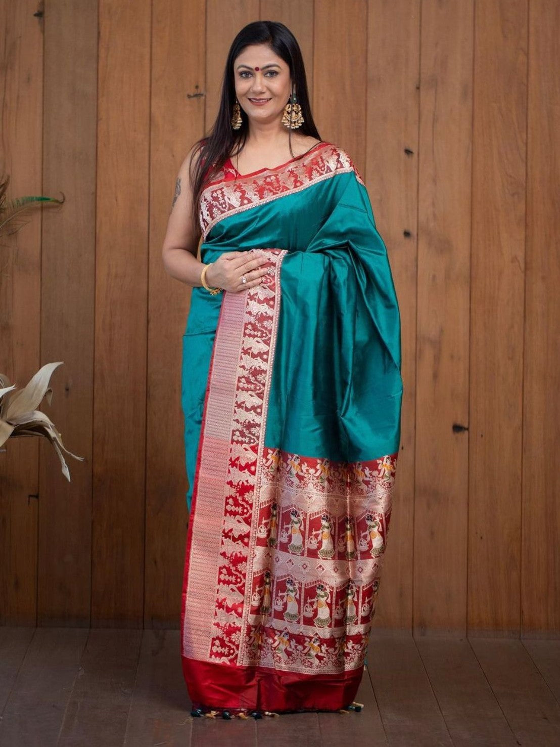 Semi Silk Kanjeevaram Elegant Design Saree
