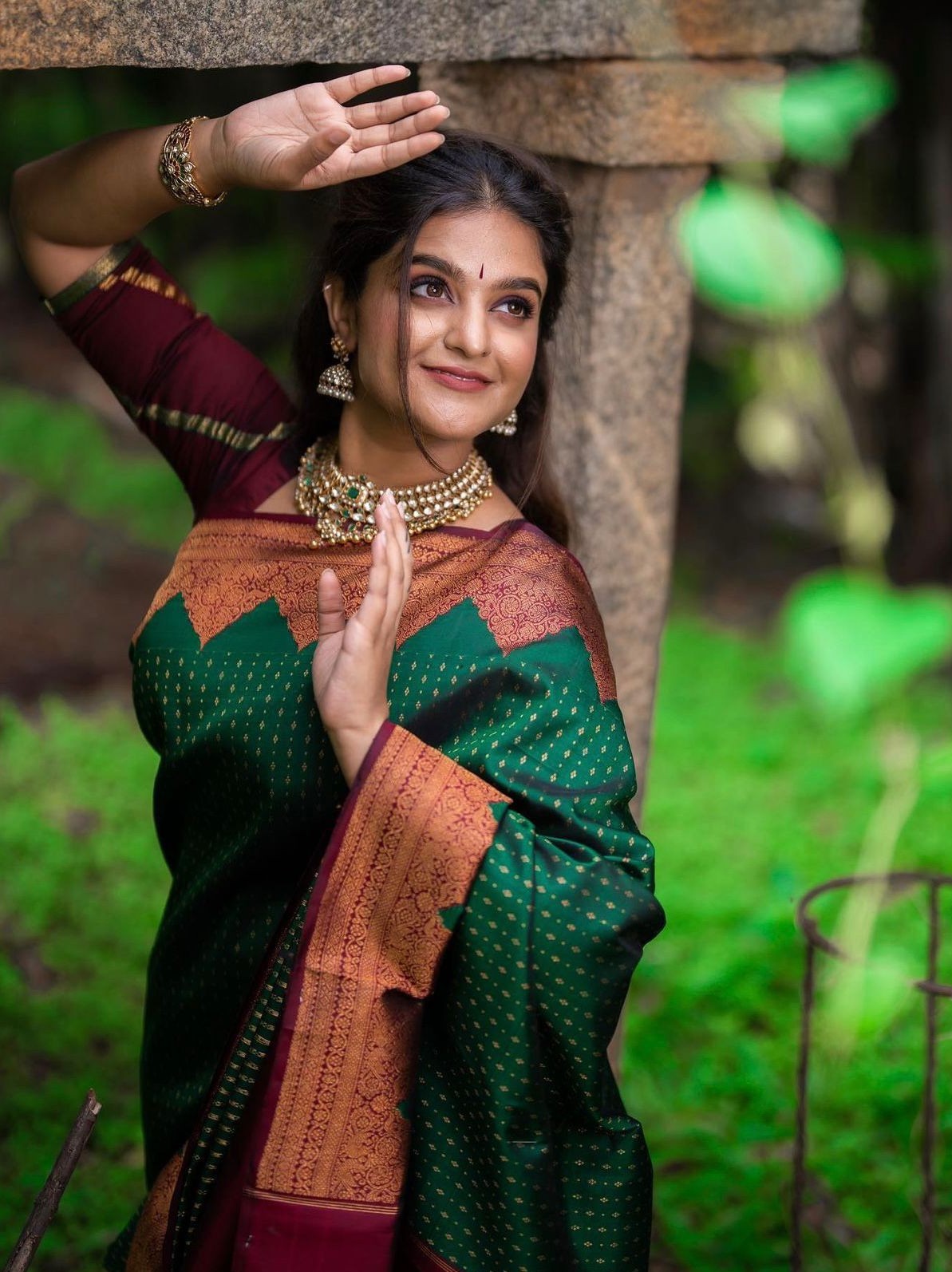 Semi Silk Kanjeevaram Elegant Design Saree