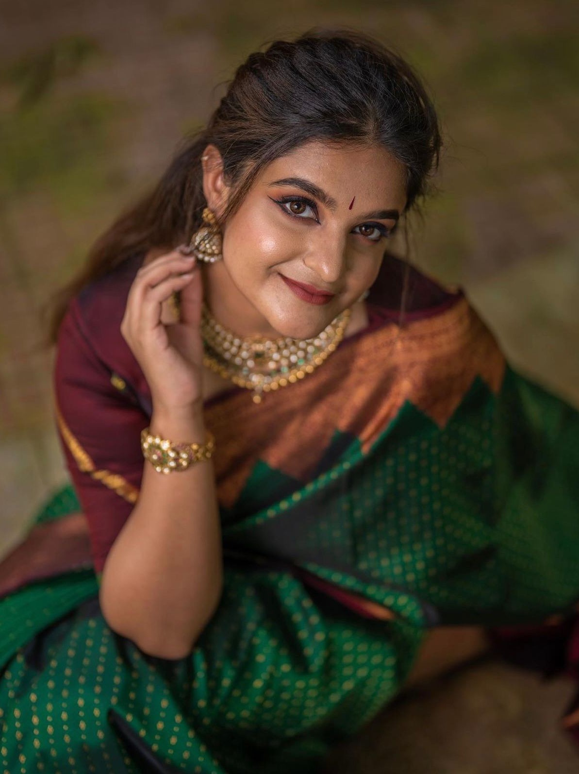Semi Silk Kanjeevaram Elegant Design Saree
