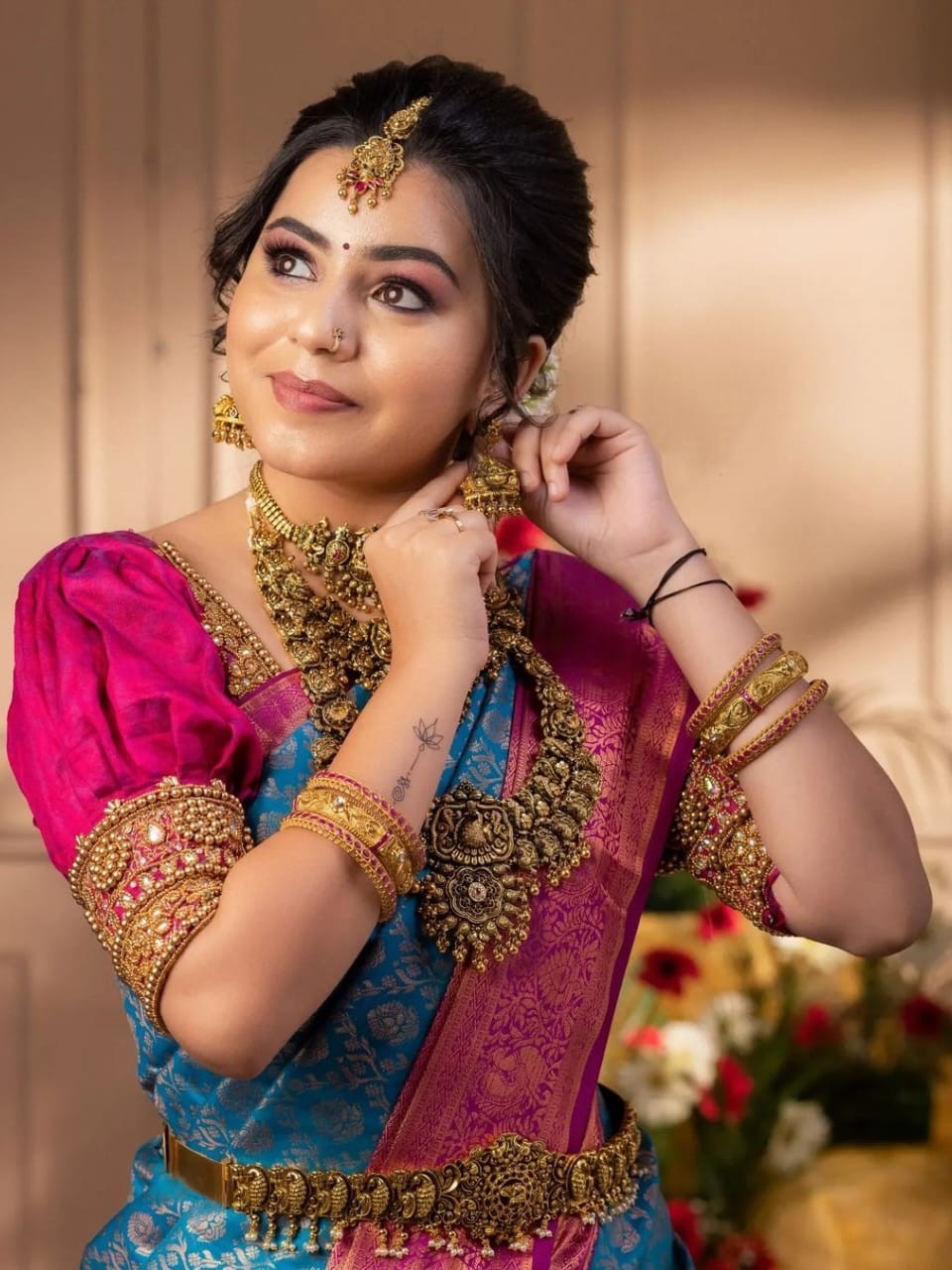 Semi Silk Kanjeevaram Elegant Design Saree