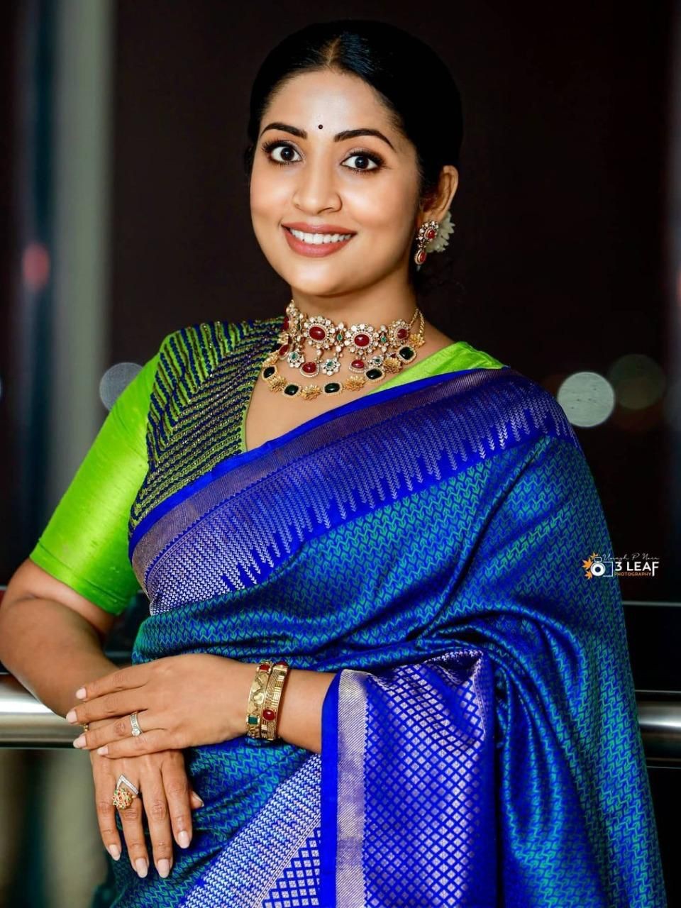 Semi Silk Kanjeevaram Elegant Design Saree
