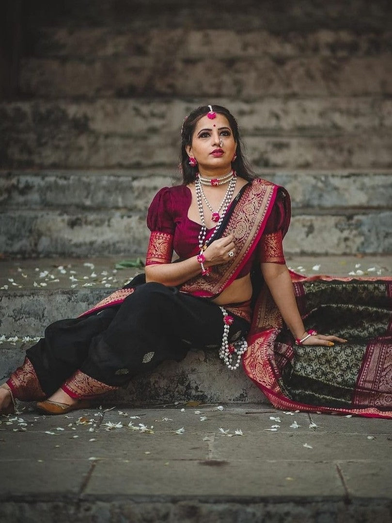 Semi Silk Kanjeevaram Elegant Design Saree
