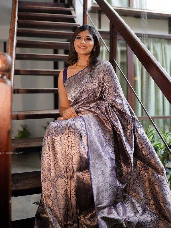 Semi Silk Kanjeevaram Elegant Design Saree