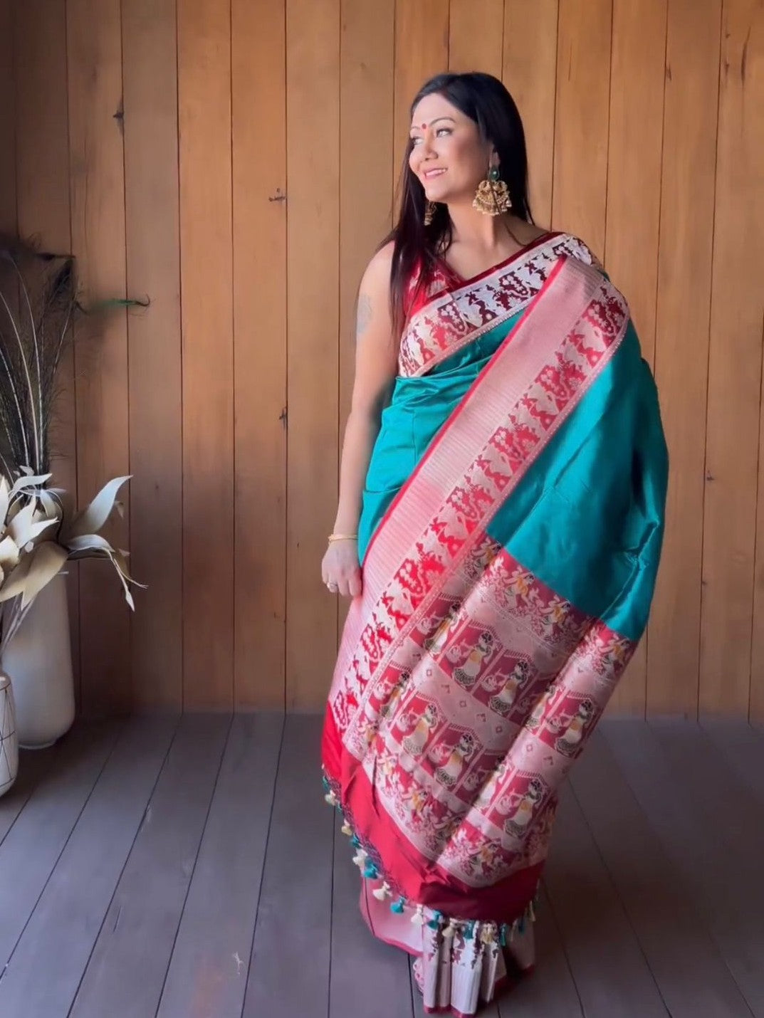 Semi Silk Kanjeevaram Elegant Design Saree