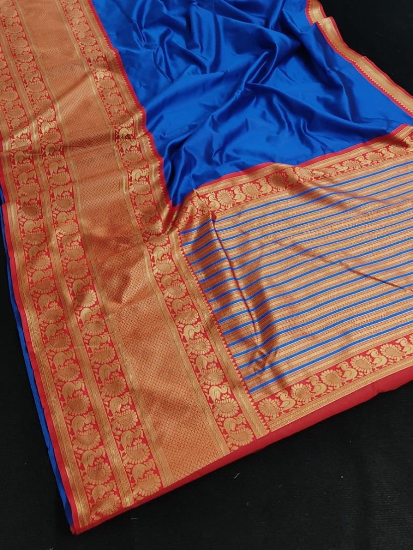 Semi Silk Kanjeevaram Elegant Design Saree