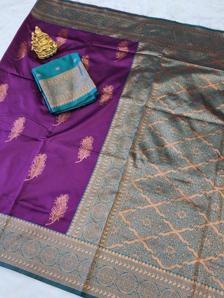 Semi Silk Kanjeevaram Elegant Design Saree