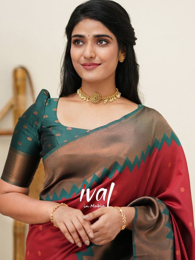 Semi Silk Kanjeevaram Elegant Design Saree