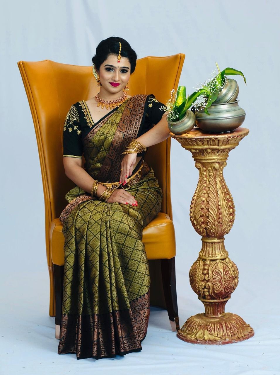 Semi Silk Kanjeevaram Elegant Design Saree