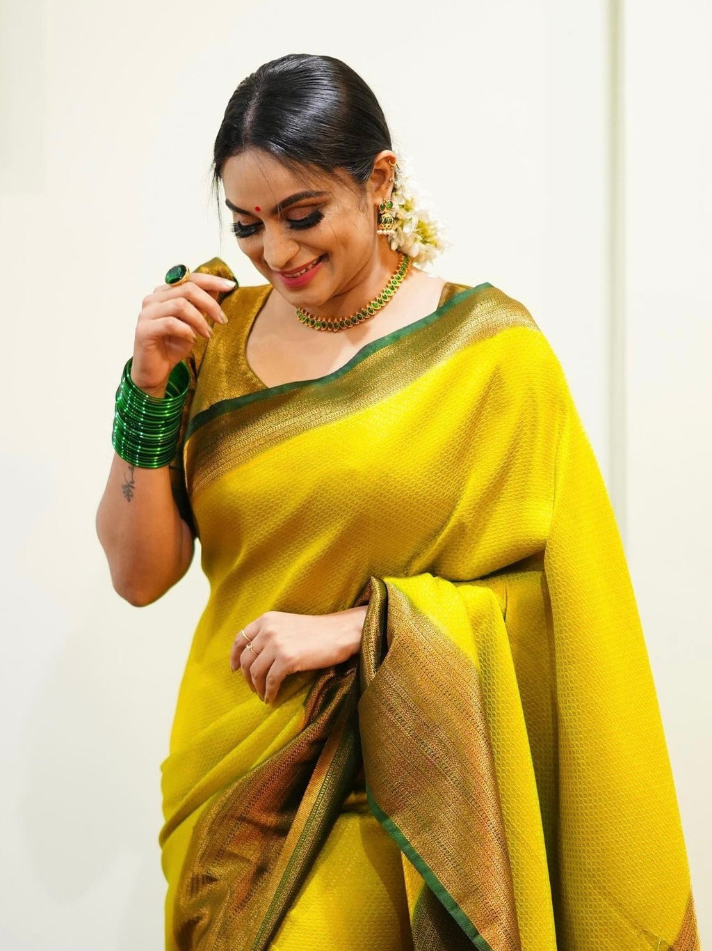 Art Silk Kanjeevaram Elegant Design Saree