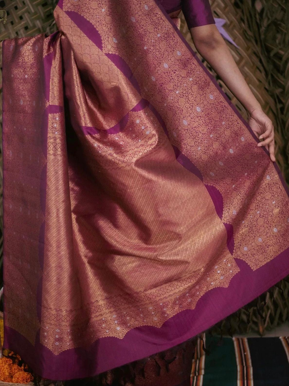 Semi Silk Kanjeevaram Elegant Design Saree