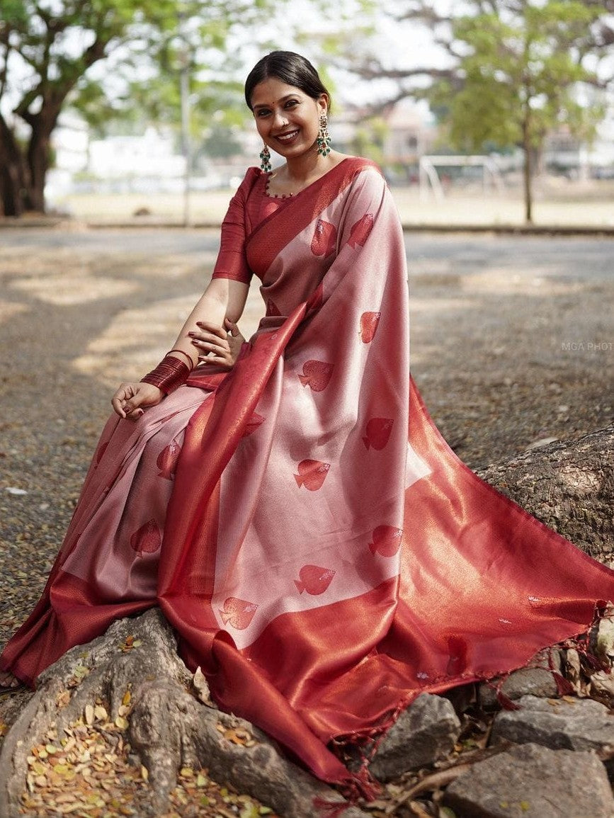 Semi Silk Kanjeevaram Elegant Design Saree