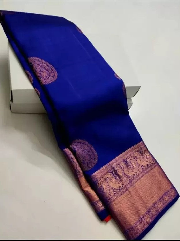 Semi Silk Kanjeevaram Elegant Design Saree