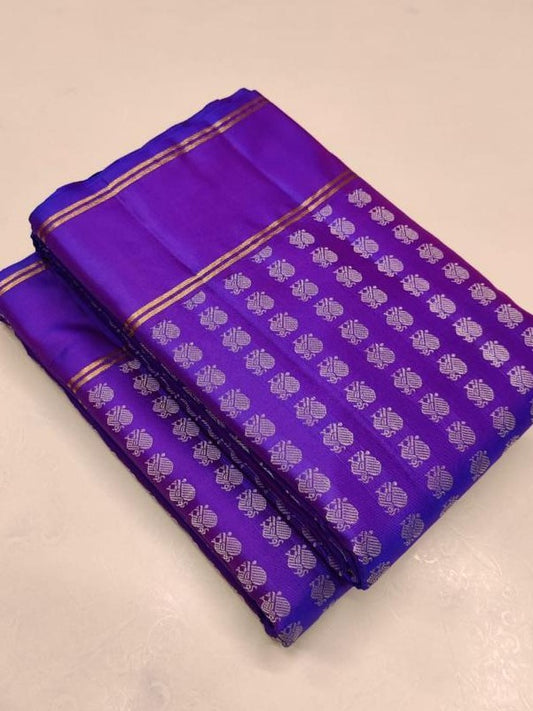 Semi Silk Kanjeevaram Elegant Design Saree