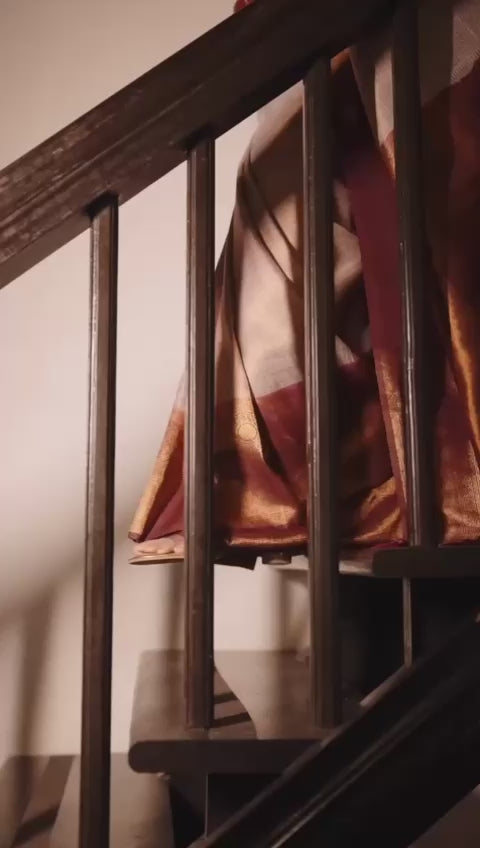 Semi Silk Kanjeevaram Elegant Design Saree