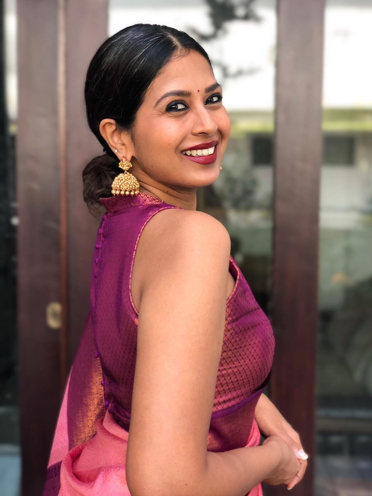 Semi Silk Kanjeevaram Elegant Design Saree