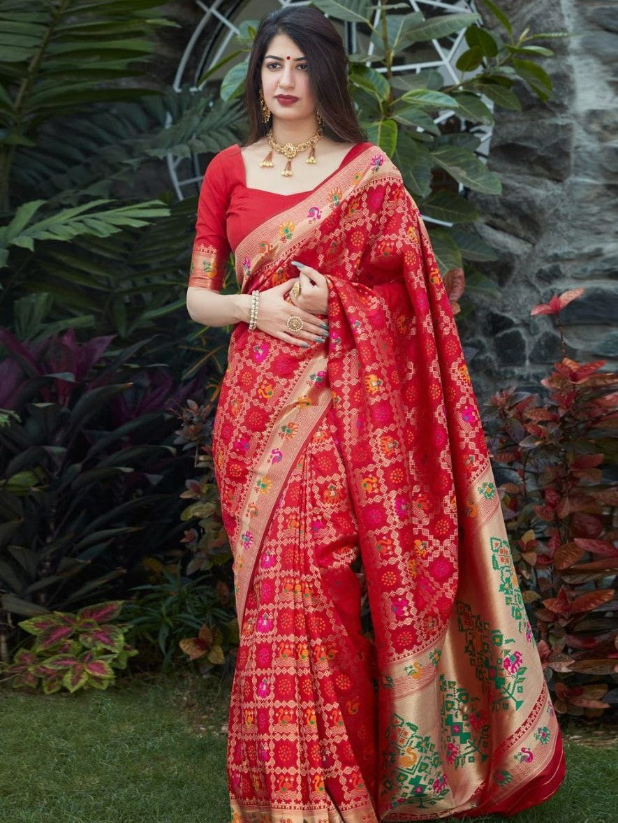 Semi Silk Kanjeevaram Elegant Design Saree