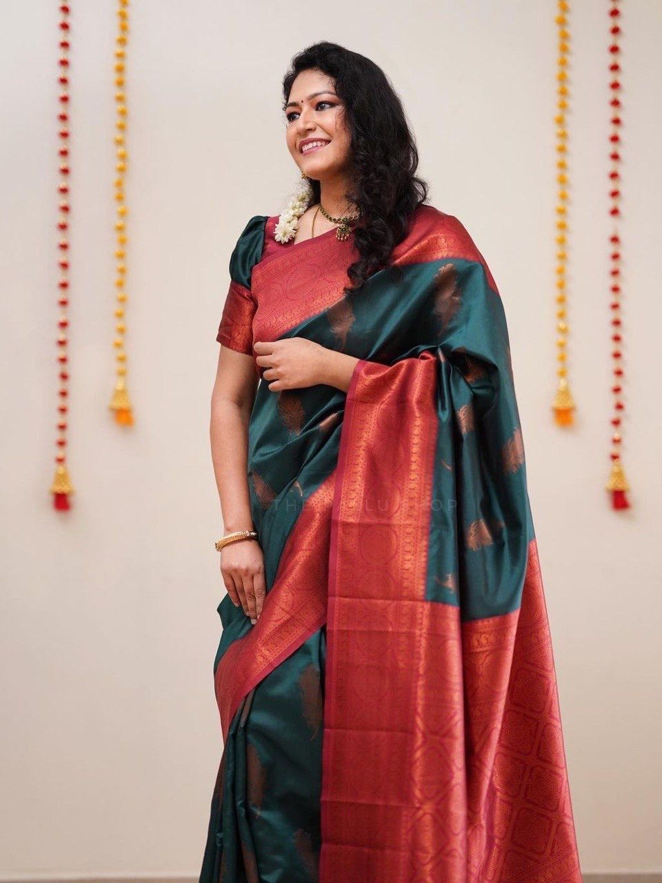 Semi Silk Kanjeevaram Elegant Design Saree