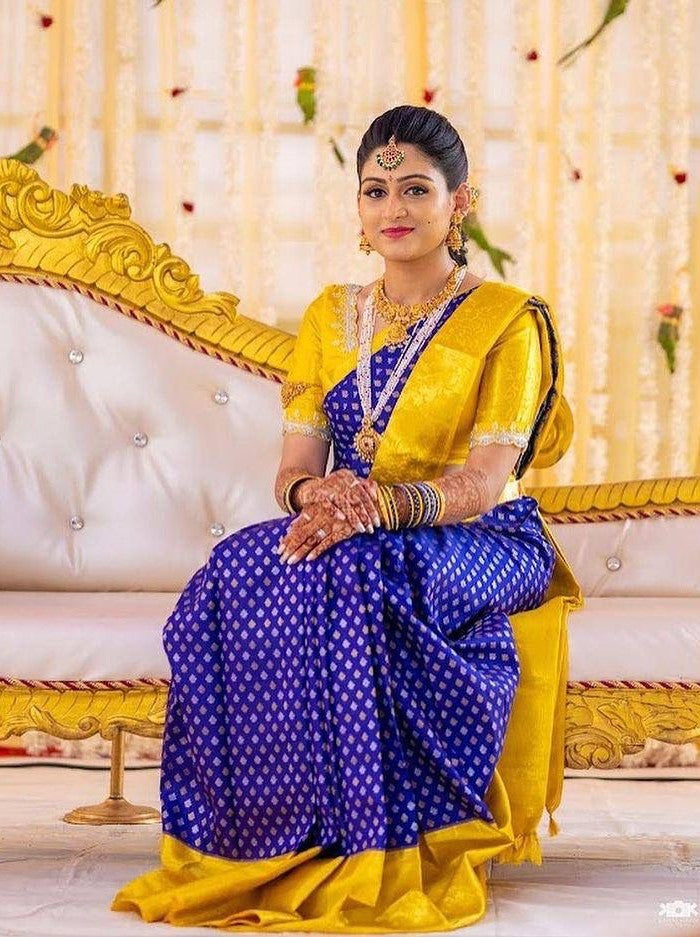 Semi Silk Kanjeevaram Elegant Design Saree