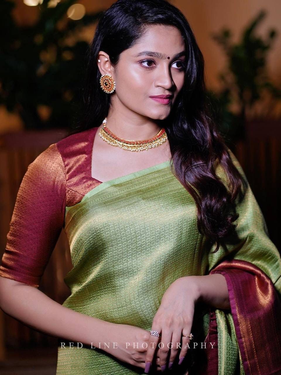 Semi Silk Kanjeevaram Elegant Design Saree