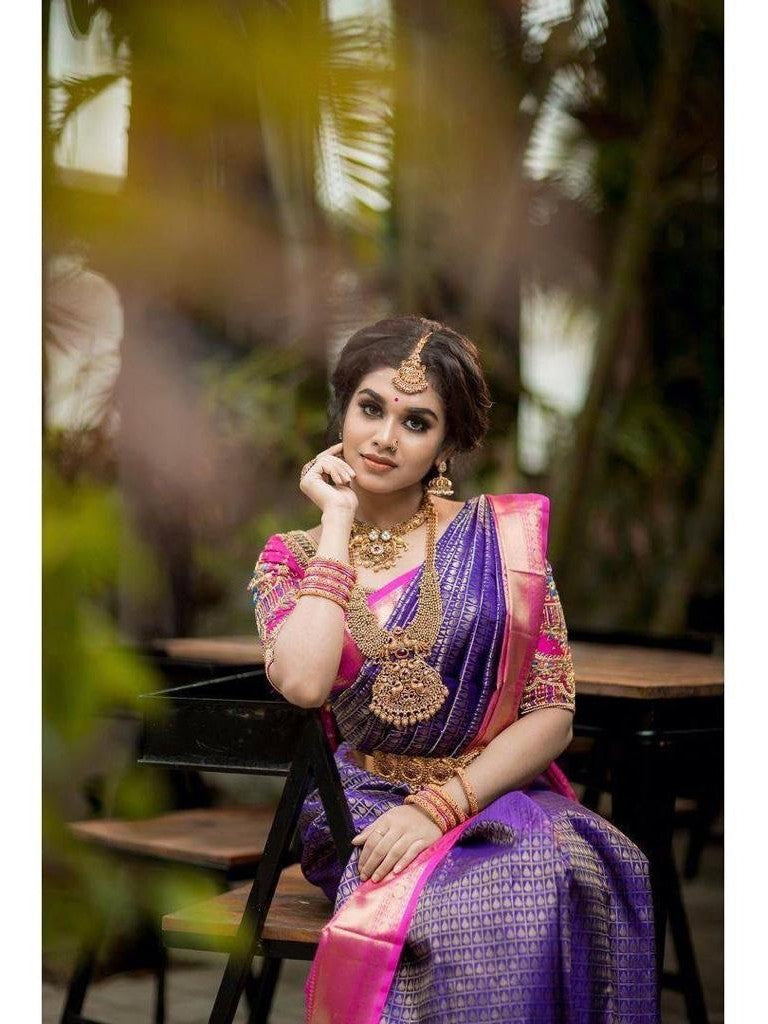 Semi Silk Kanjeevaram Elegant Design Saree