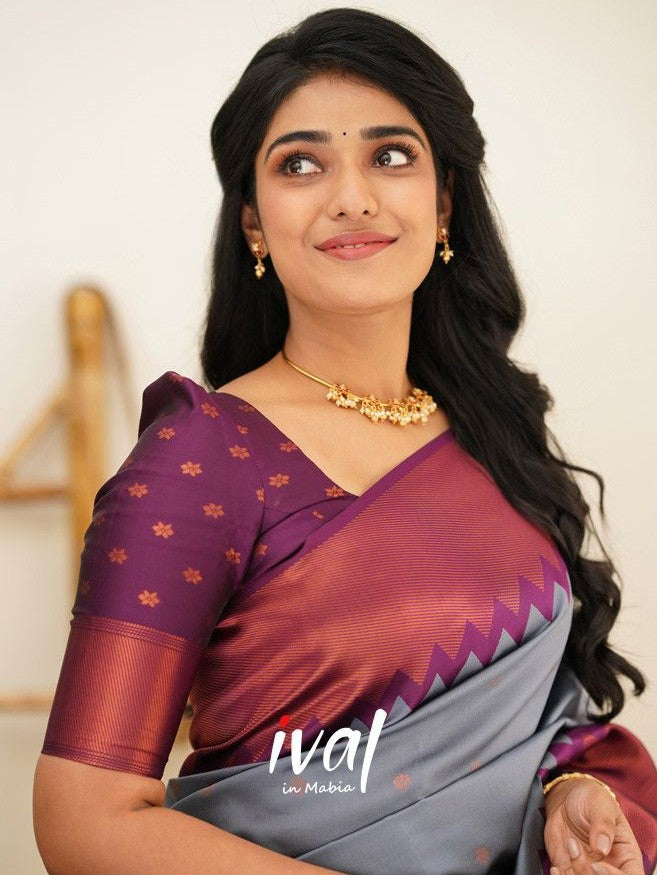 Semi Silk Kanjeevaram Elegant Design Saree
