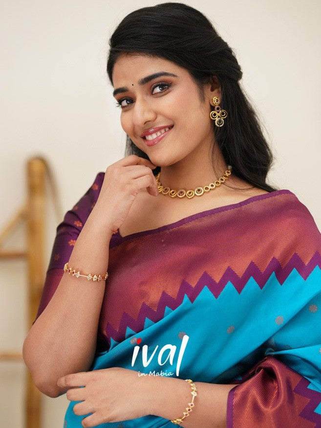Semi Silk Kanjeevaram Elegant Design Saree