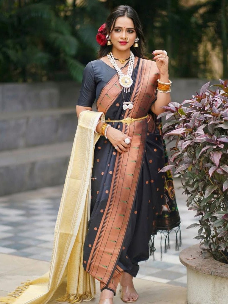 Semi Silk Kanjeevaram Elegant Design Saree