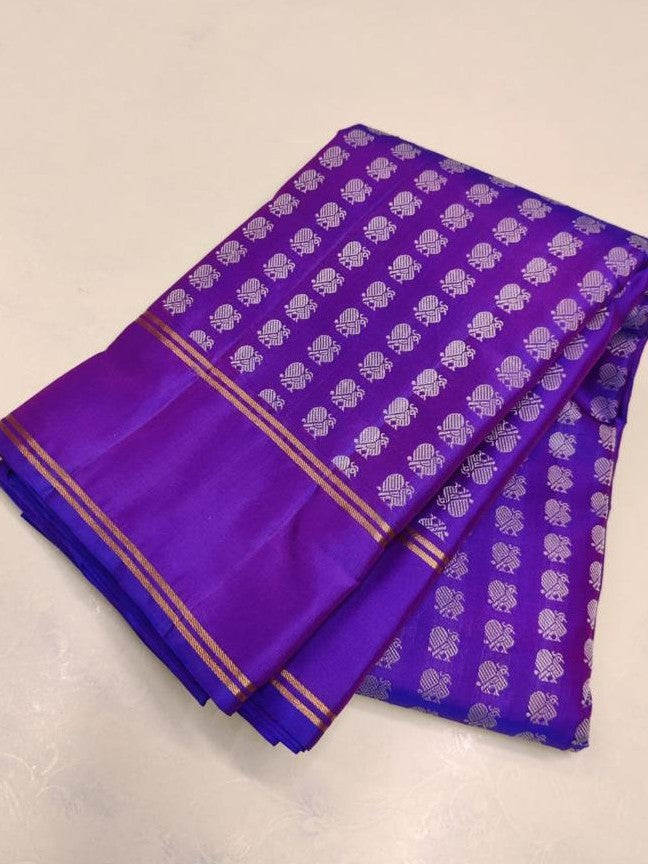 Semi Silk Kanjeevaram Elegant Design Saree