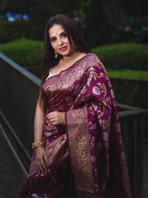 Semi Silk Kanjeevaram Elegant Design Saree