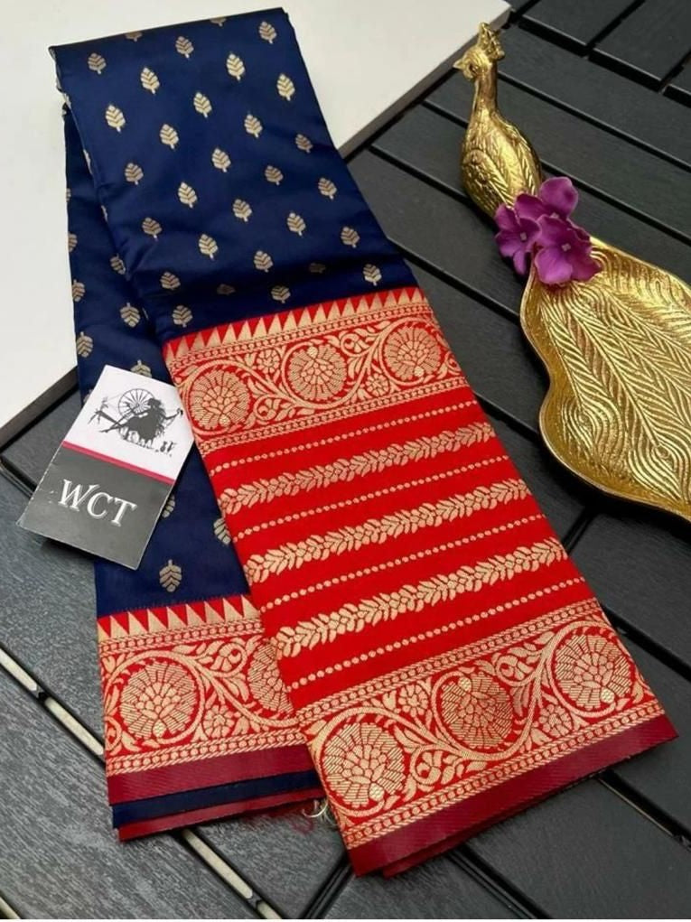 Semi Silk Kanjeevaram Elegant Design Saree