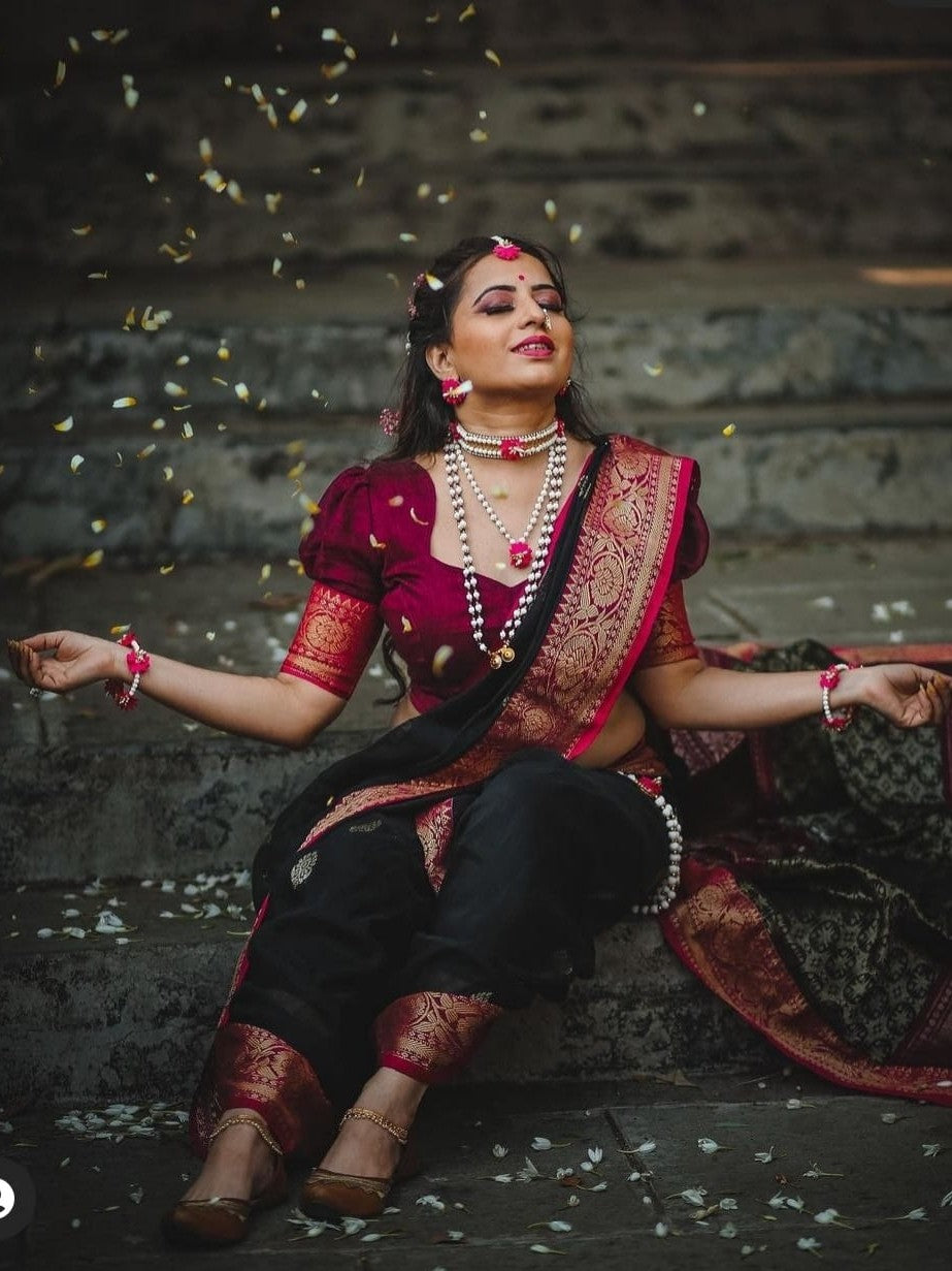 Semi Silk Kanjeevaram Elegant Design Saree
