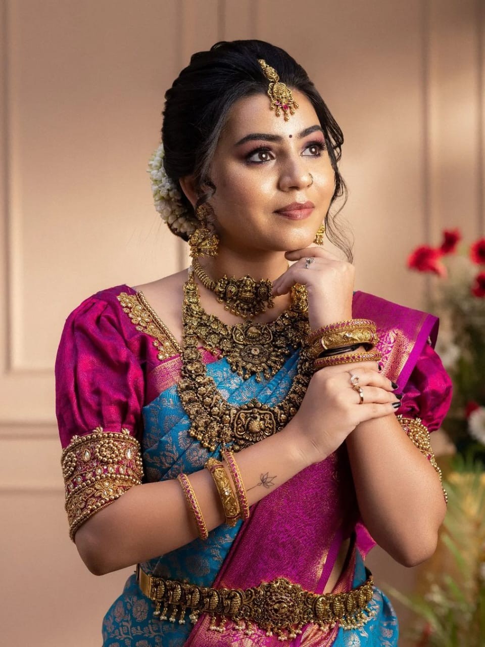 Semi Silk Kanjeevaram Elegant Design Saree